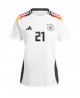 Günstige Deutschland Ilkay Gundogan #21 Heimtrikot Damen EM 2024 Kurzarm